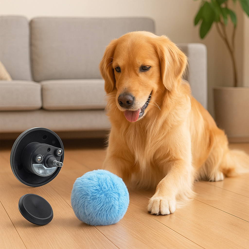 Pelota Robot para Mascotas+ 4 Fundas de Color