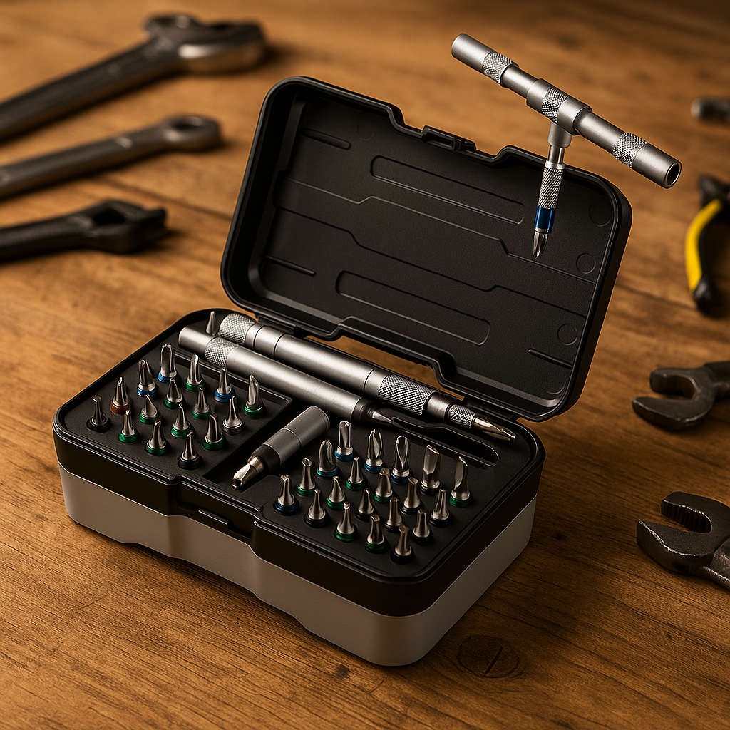 Juego De 24 Puntas Magnéticas Con Destornillador