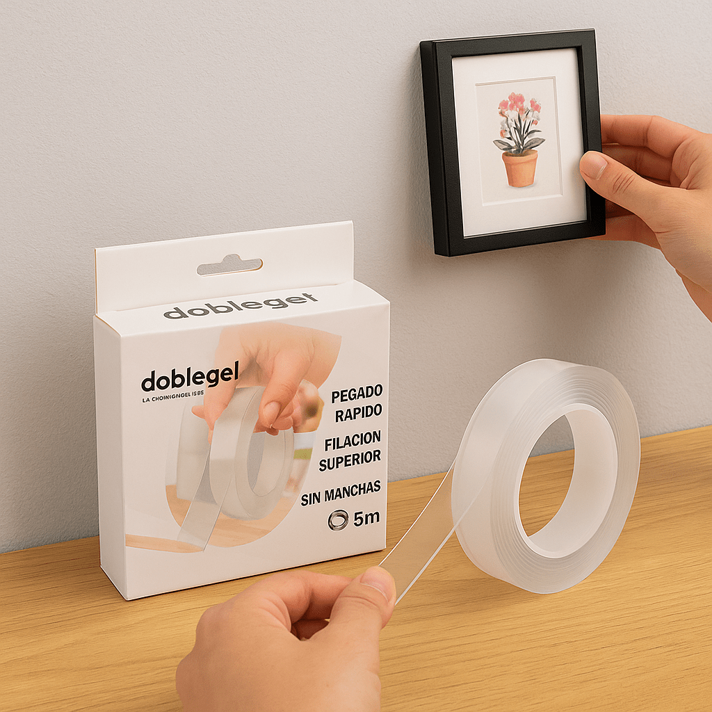 Cinta de Gel marca DOBLEGEL™ de 5 Metros - Muy Moderna Uruguay