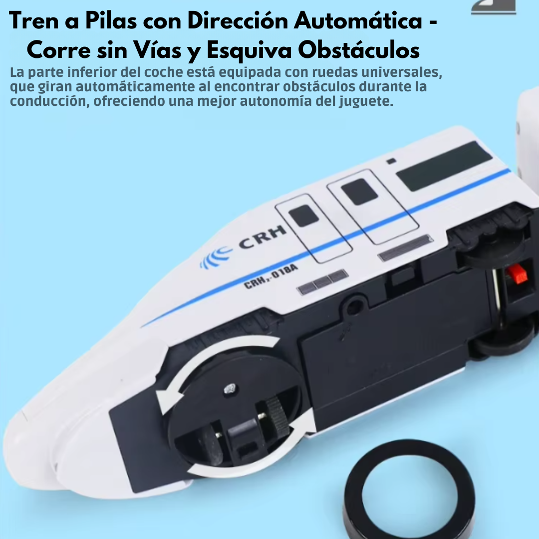 Tren Bala De Juguete Con Luces Y Sonido Esquiva Obstáculos