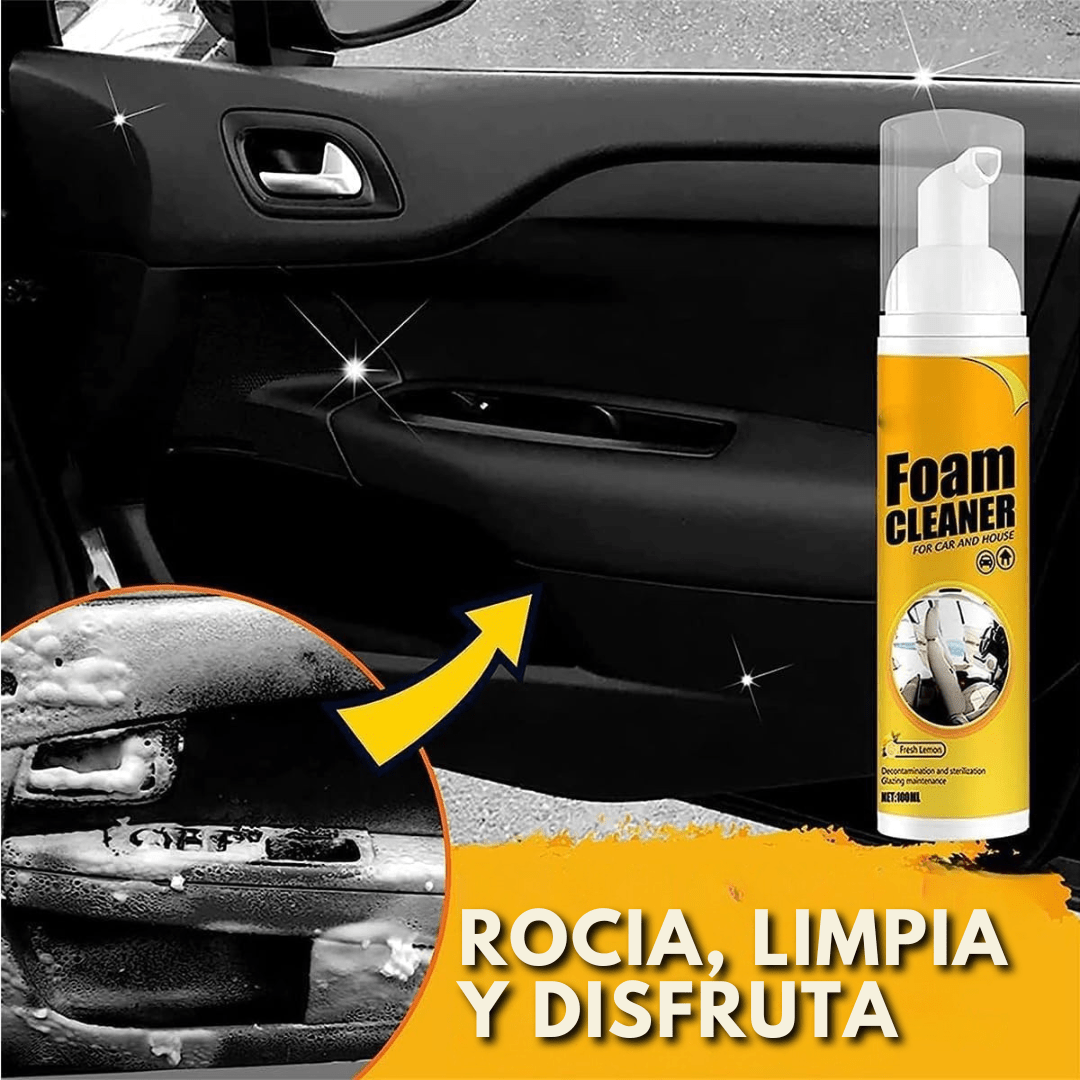 Limpiador en Seco Para Auto Espuma Multiuso 100ml - Muy Moderna Uruguay