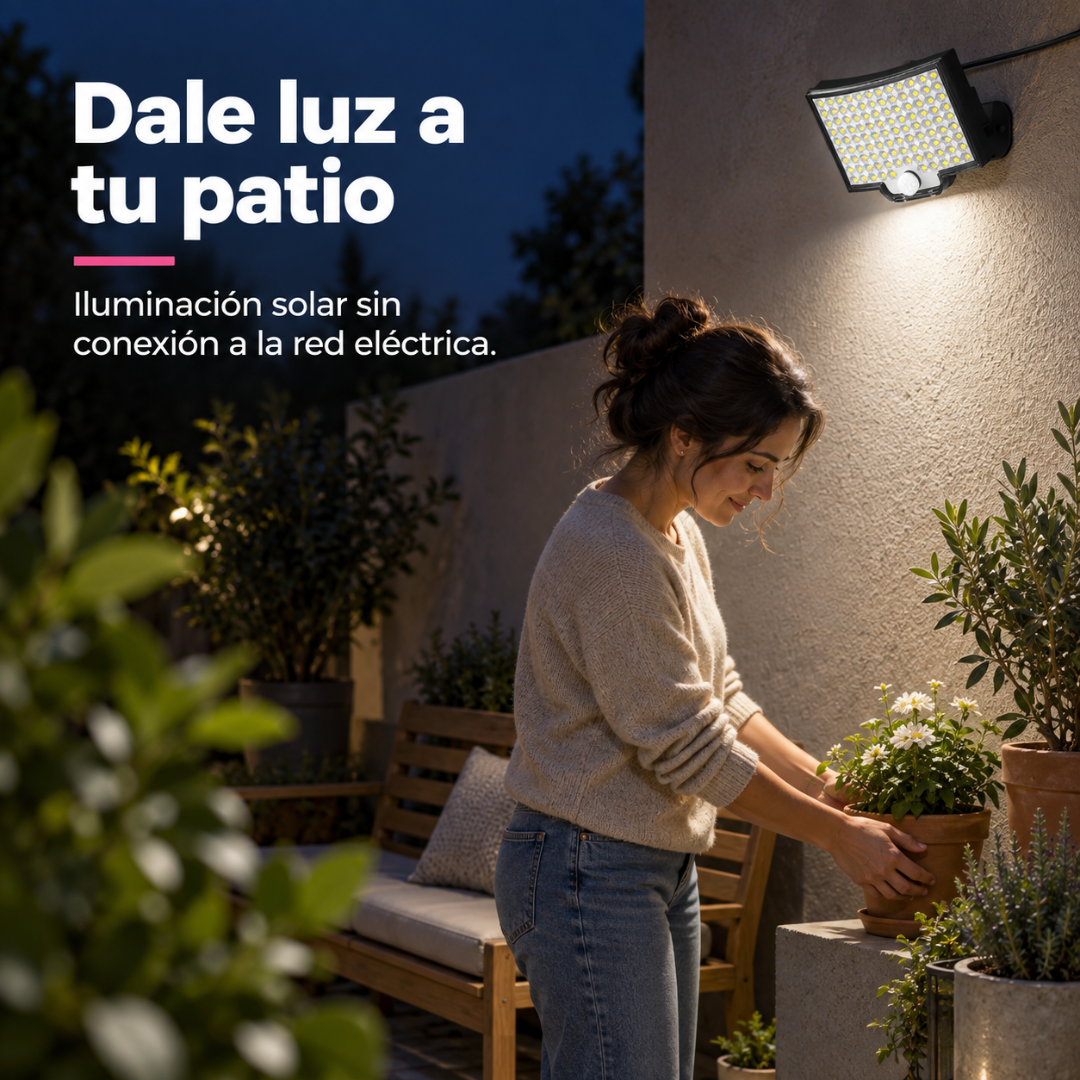 Reflector Solar 243 LED con Sensor de Movimiento ecoinnova