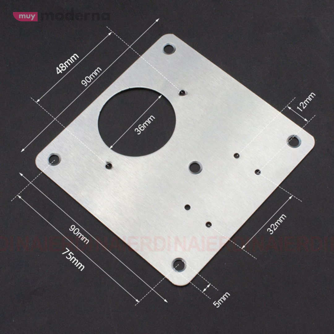 Set de 4 Placas Metálicas para Reparación de Bisagras