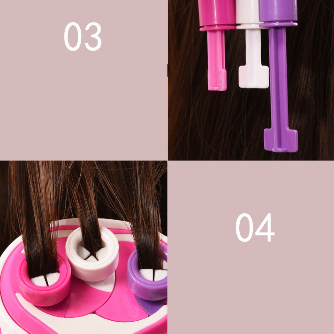 Trenzador de Pelo Automático con Accesorios