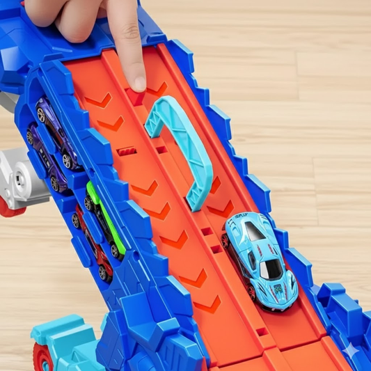 Set Dinosaurio Con Pista Y 2 Autos Juguete Interactivo Niños - Muy Moderna Uruguay