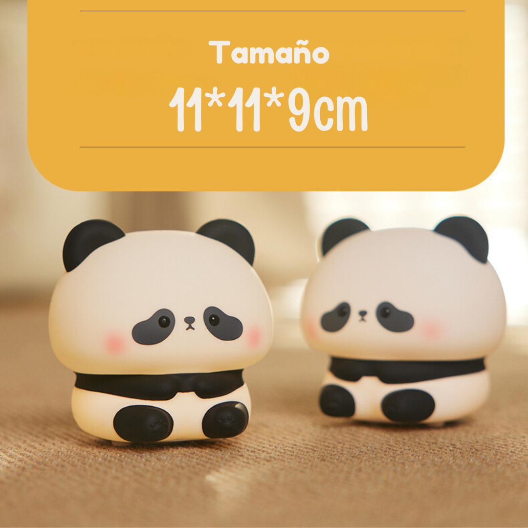 Lámpara Nocturna De Oso Panda De Goma
