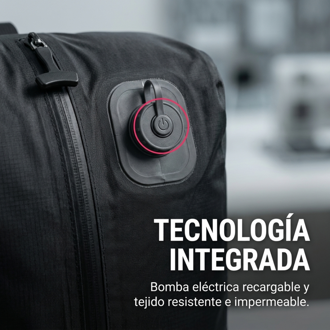 Bolsa de Vacío para Ropa de Viaje 20L con Bomba Integrada Recargable para Valija