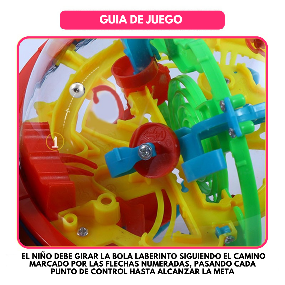 Pelota Laberinto 3D Juguete de Ingenio para Niños