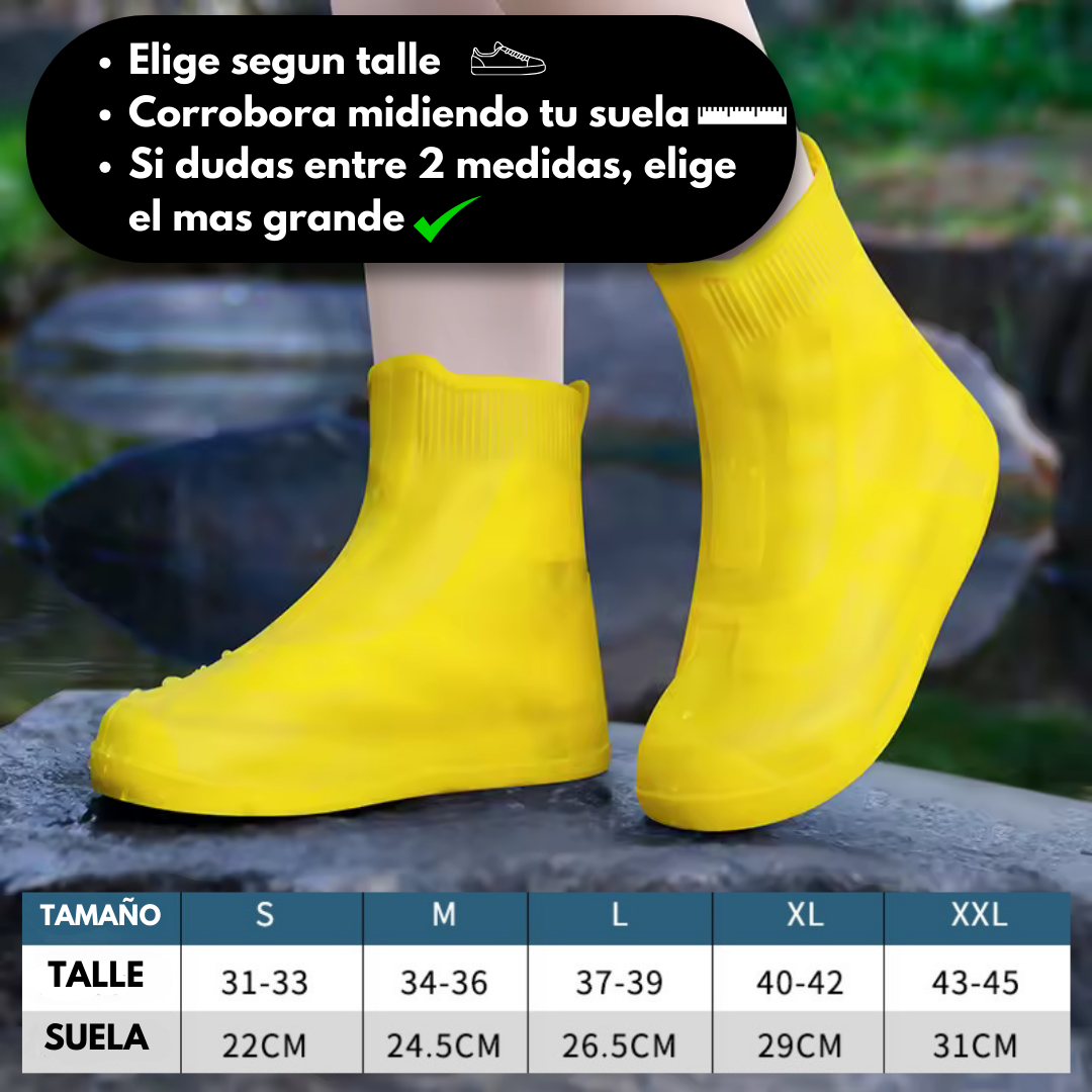 Cubre Zapatos Galochas Impermeables con Suela Resistente