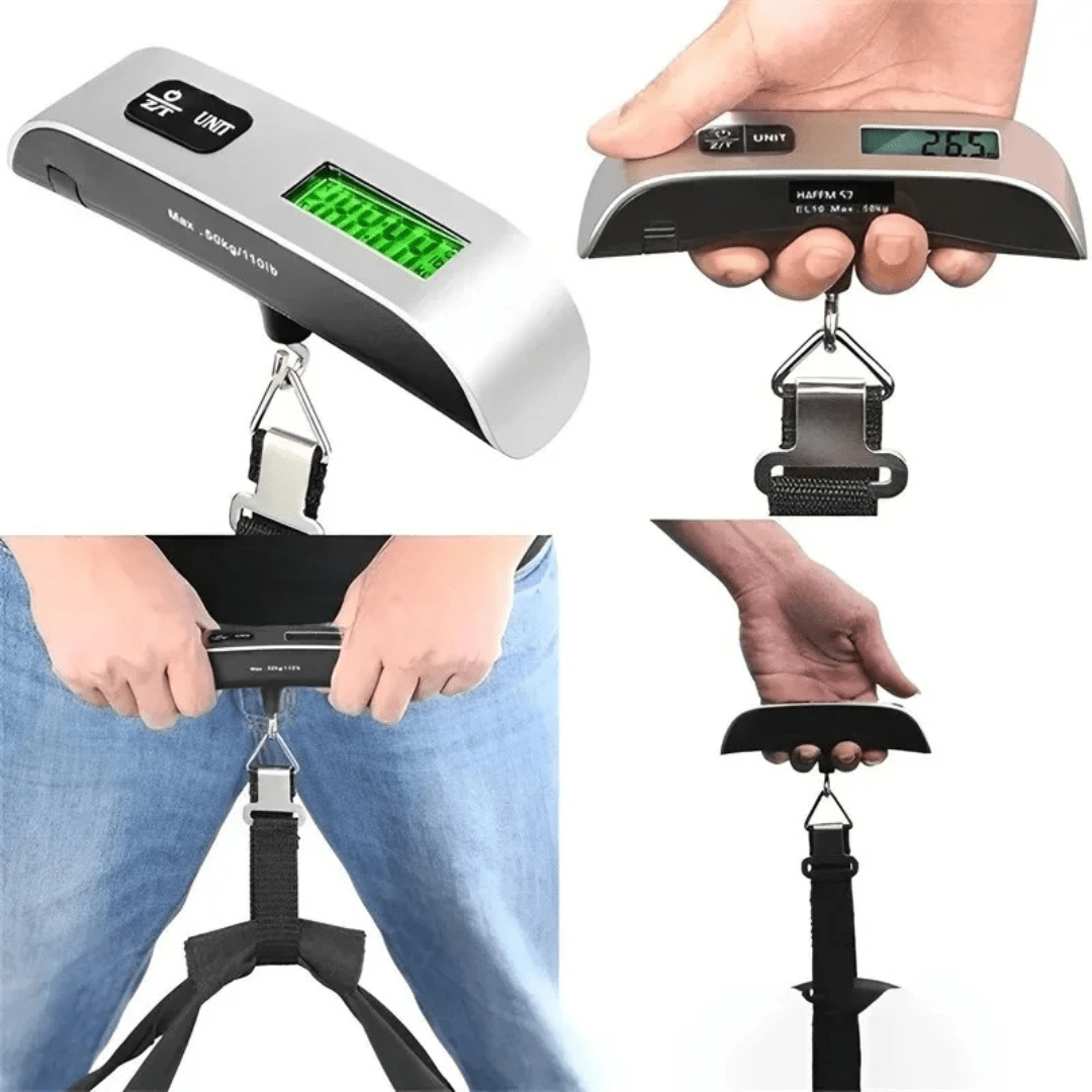 Balanza Digital De Colgar Portátil Para Equipaje 50kg - Muy Moderna Uruguay
