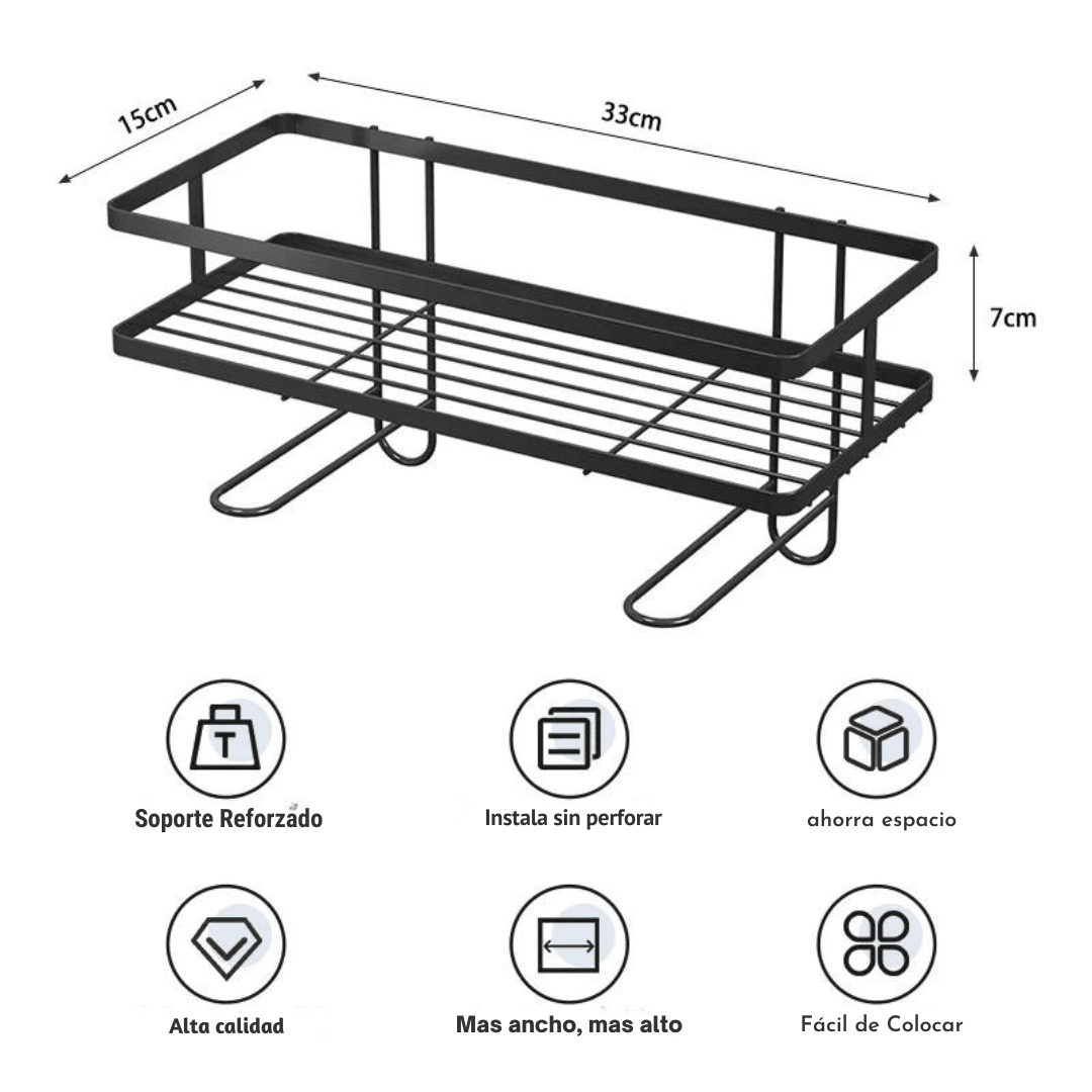 Estante Organizador Metálico Para Inodoro - Muy Moderna Uruguay