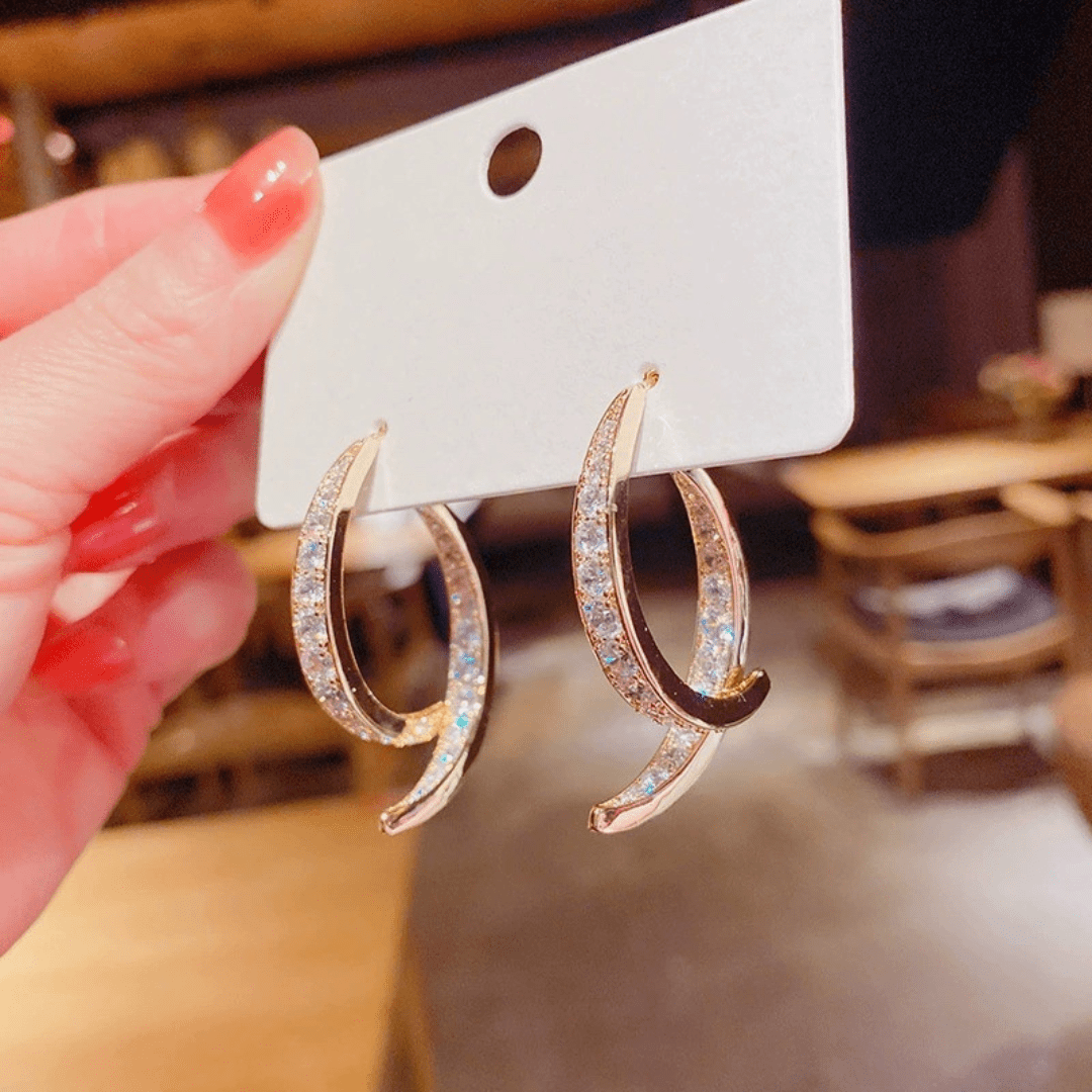Aretes con Arcos Entrecruzados - Muy Moderna Uruguay