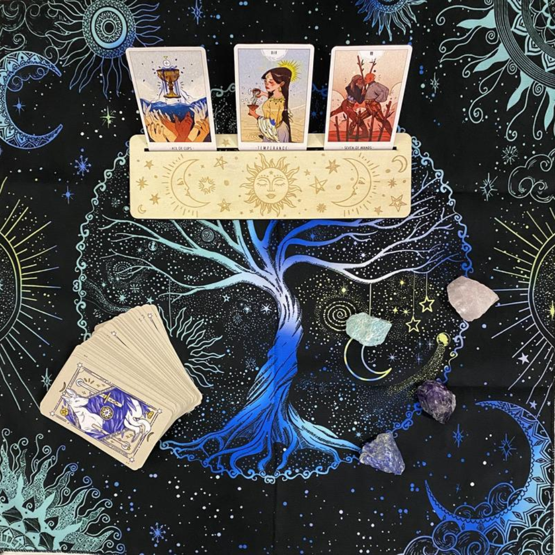 Mantel de Tarot Astrología, Cartas Oráculo
