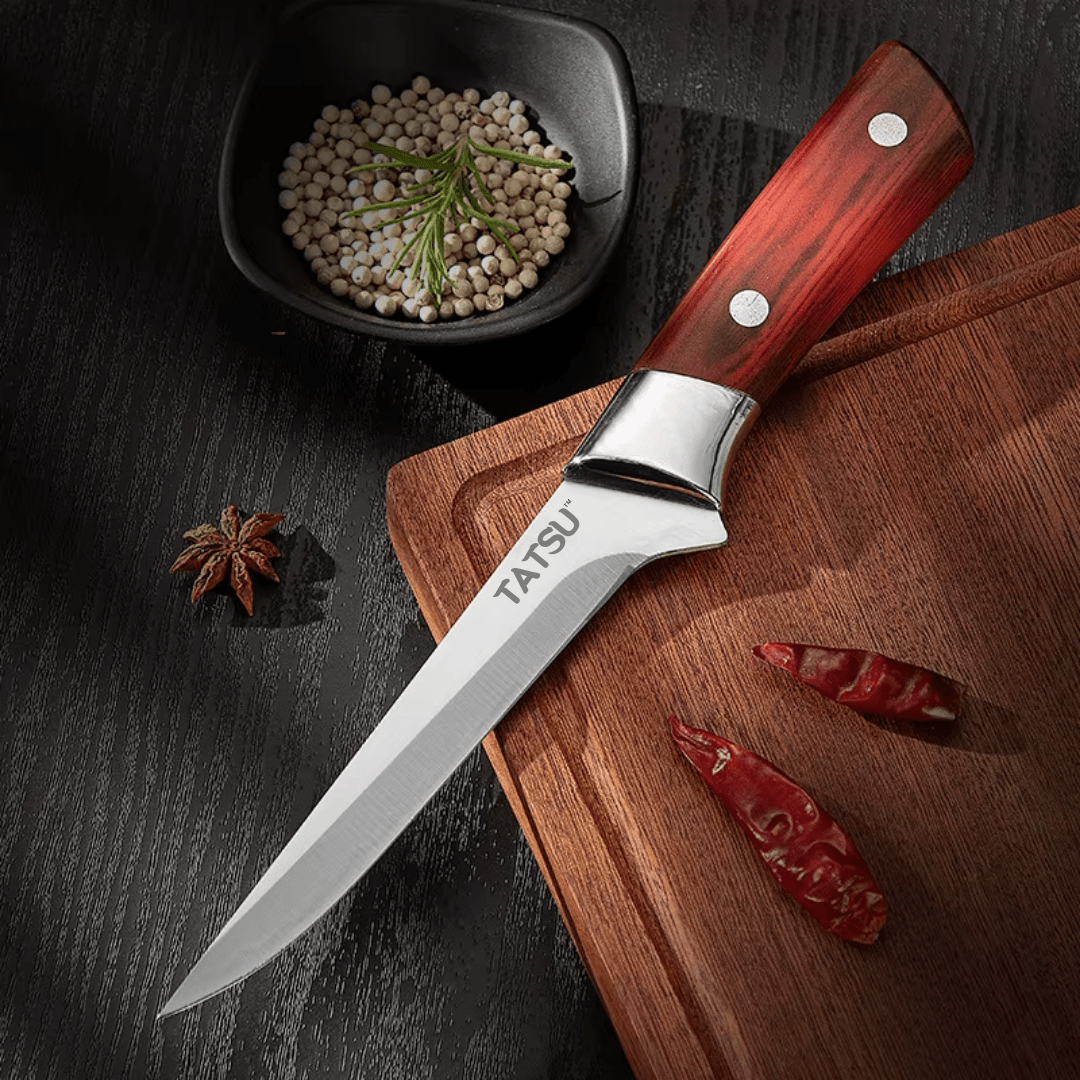 Cuchillo Largo de Cocina TATSU con Funda - Muy Moderna Uruguay