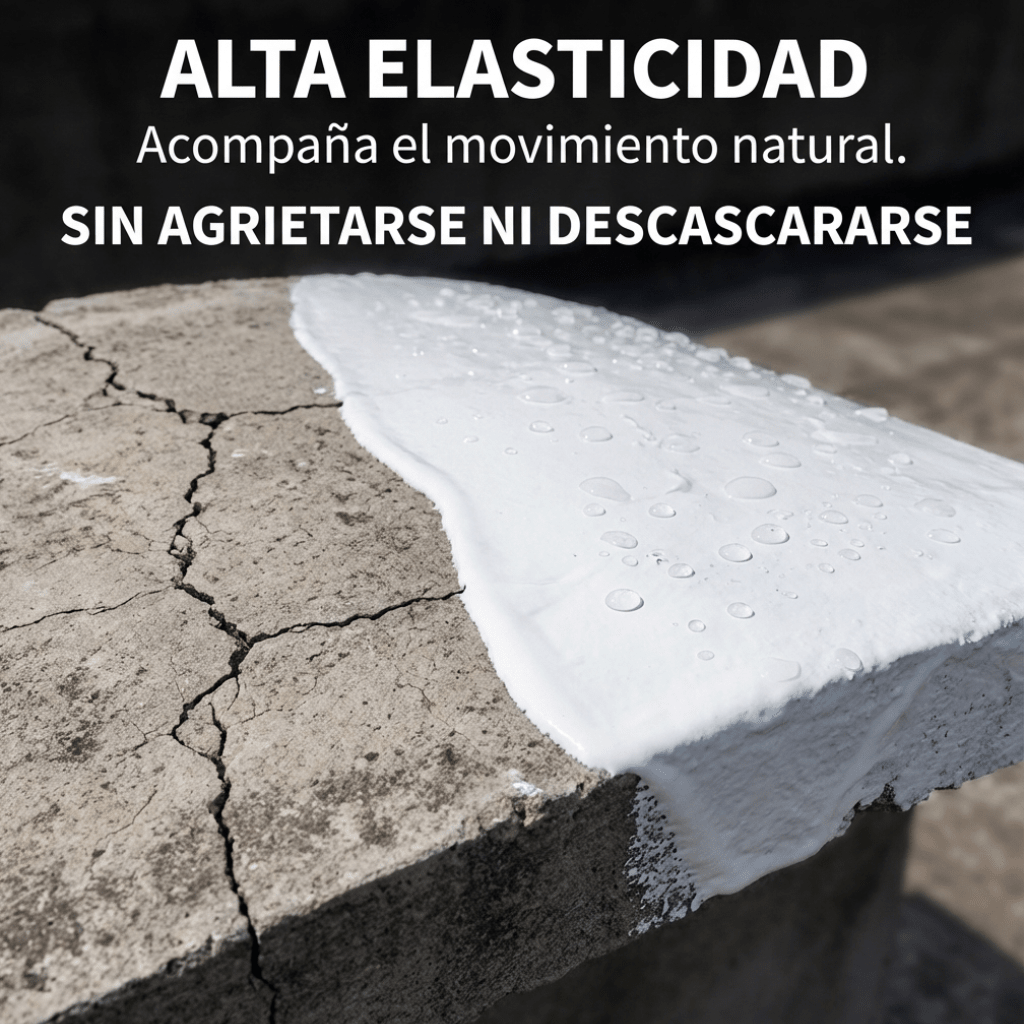 Impermeabilizante de Alta Elasticidad Para Techos Y Cemento 1L - Muy Moderna Uruguay