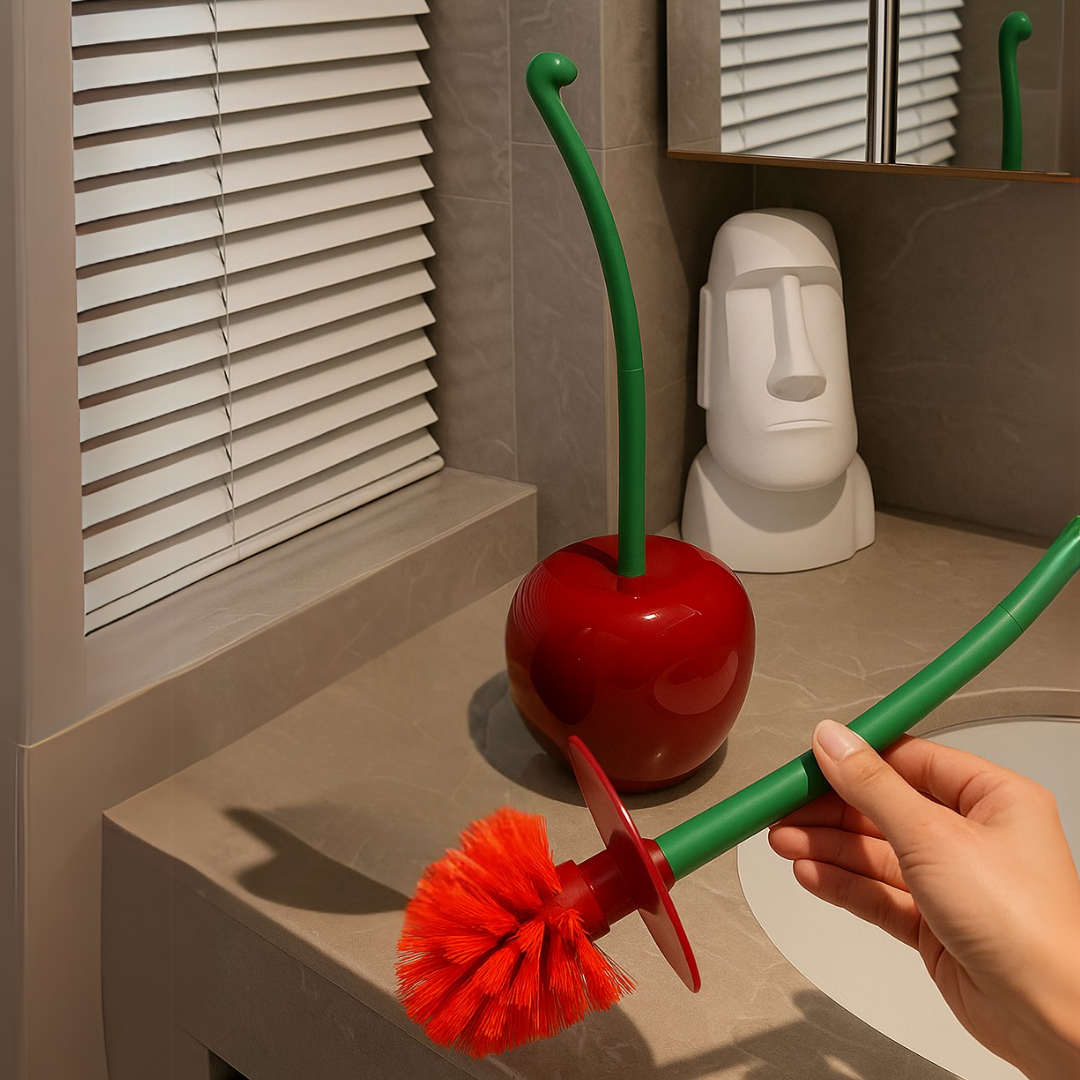 Escobilla de Baño con Forma de Cereza