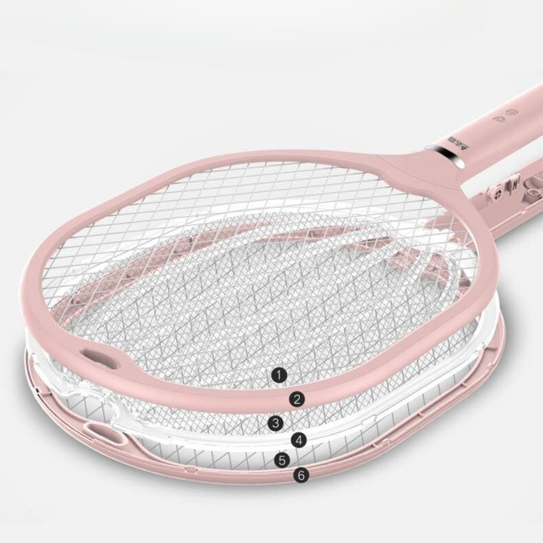 Raqueta Anti Mosquitos con Linterna