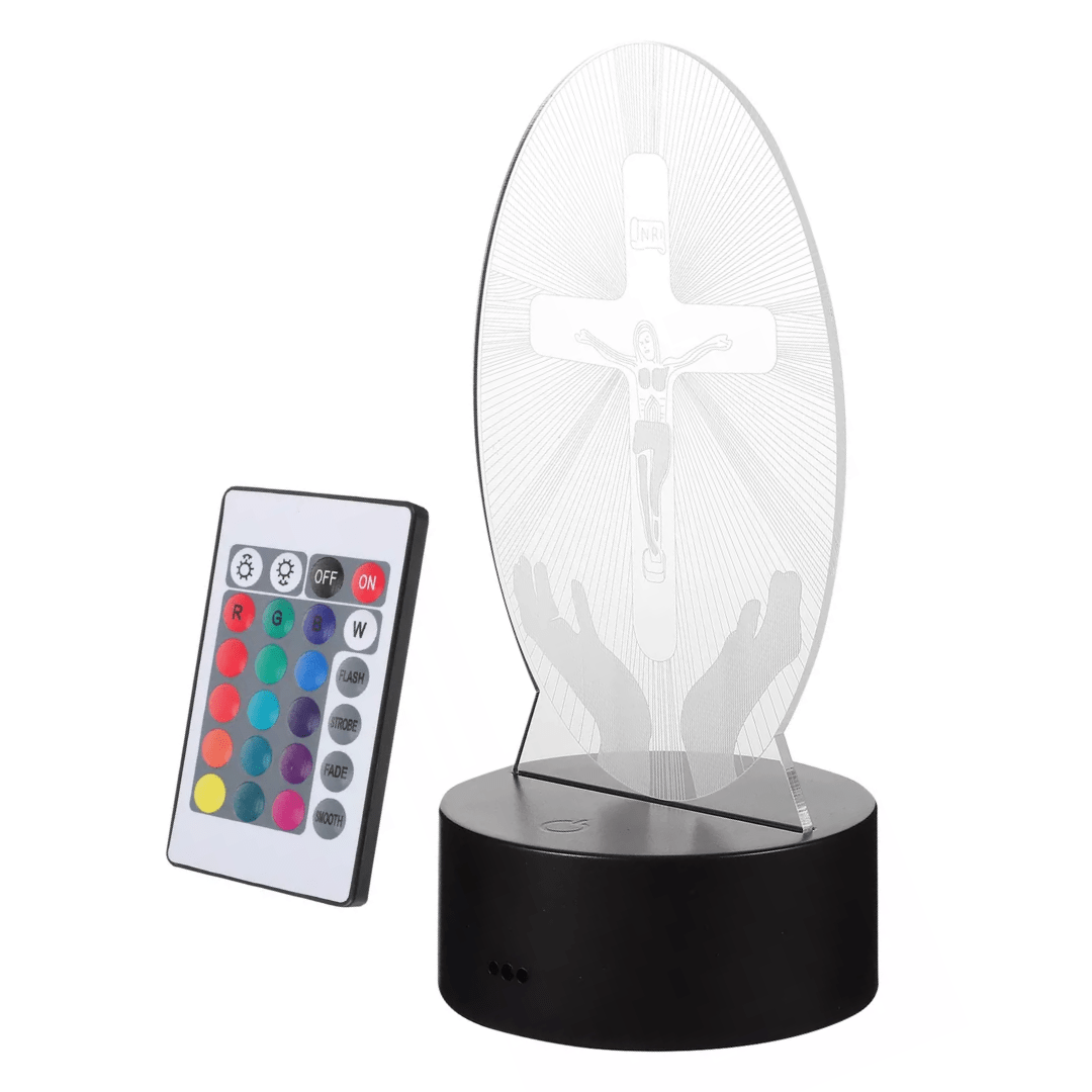 Lampara Veladora LED de Cristo 16 Colores - Muy Moderna Uruguay