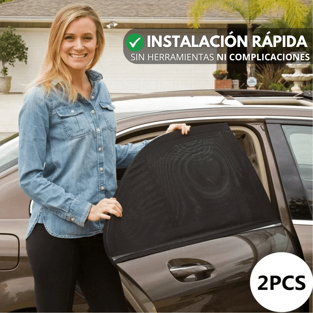 Pack x2 Cubre Ventanas laterales de Auto con Protección Solar UV - Muy Moderna Uruguay