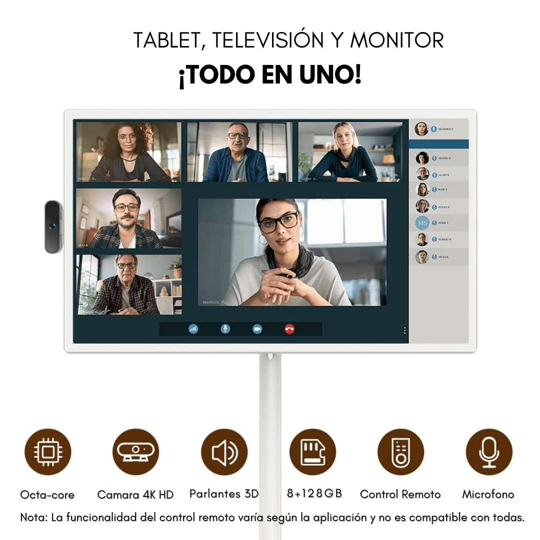Pantalla Táctil Gigante Android TV con Tripode Portátil - Muy Moderna Uruguay
