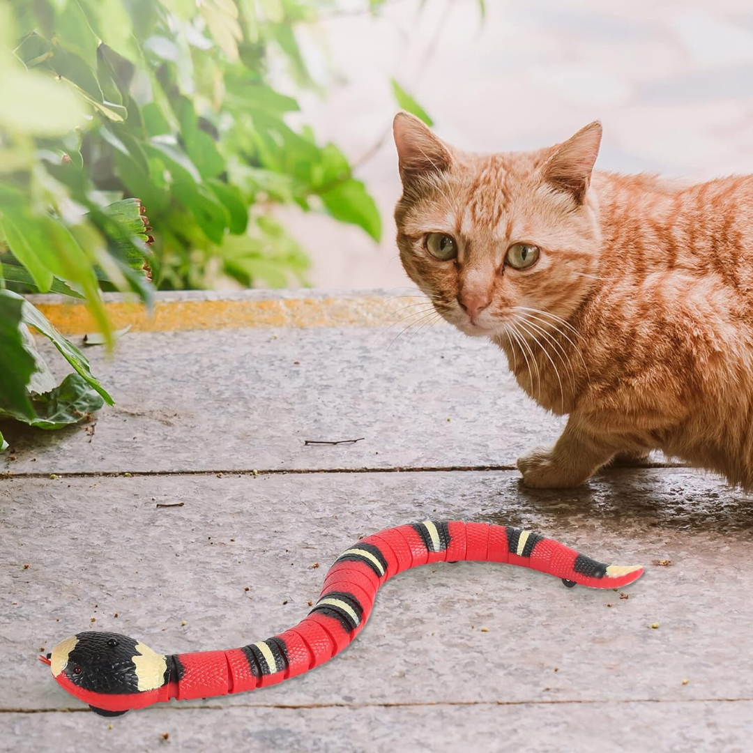 Serpiente de Juguete Interactiva para Gatos con Movimiento y Sensor