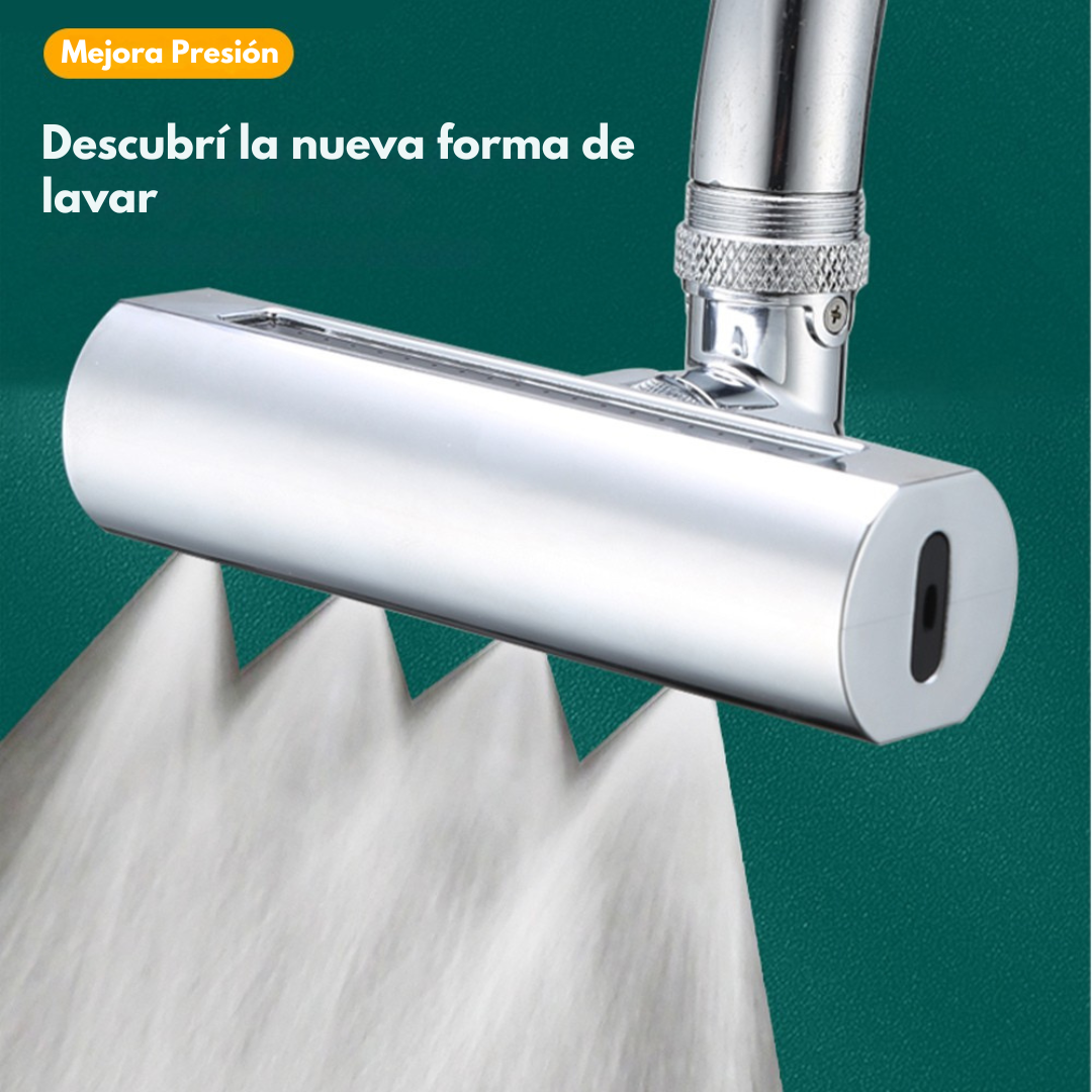 Cabezal de 4 Modos para Canilla Anti Salpicaduras Aumenta Presión