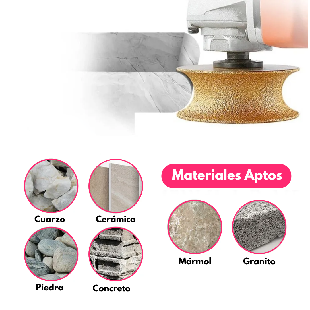 Disco Diamantado para Desbaste de Bordes en Marmol y Azulejos