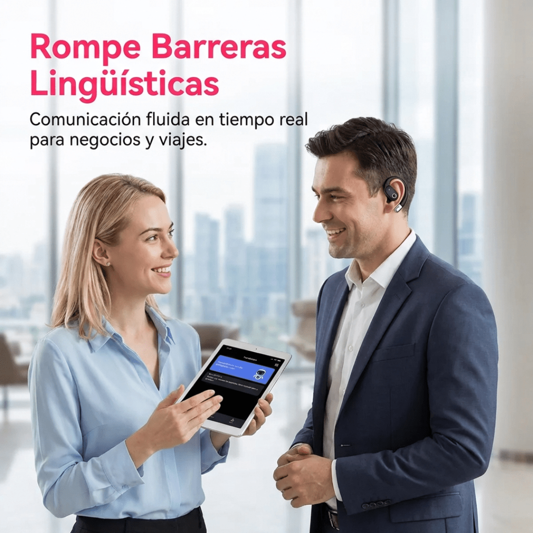 Auriculares Bluetooth Traductores con Inteligencia Artificial Traducción App IA - Muy Moderna Uruguay