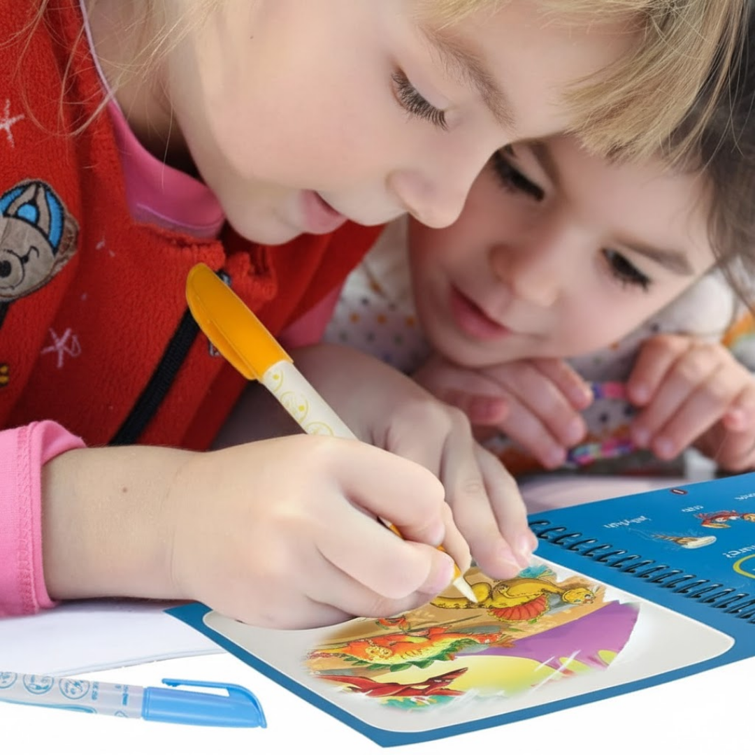 Set de 4 libros Mágicos de Acuarela para Colorear con Agua