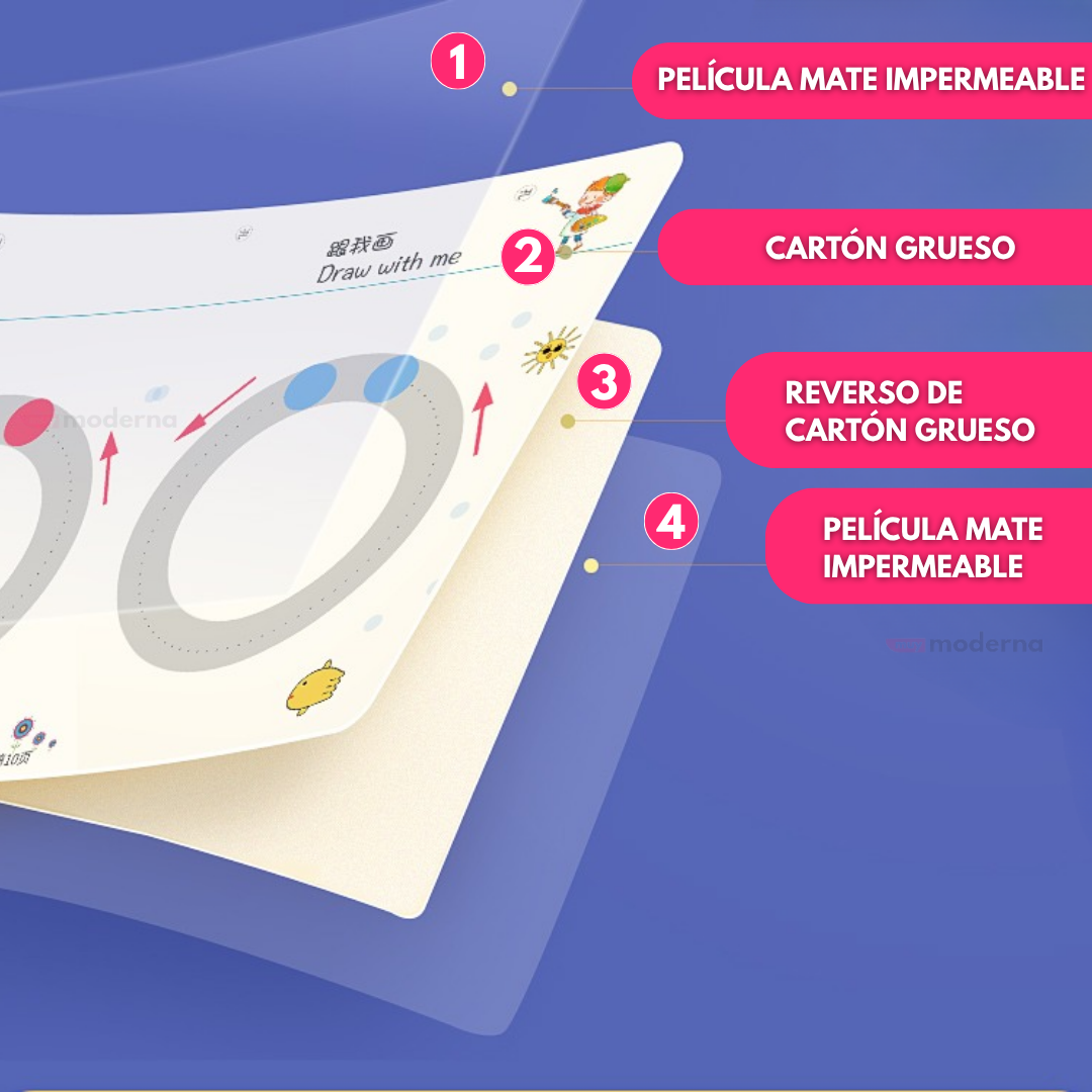 Libro Montessori De Escritura Y Dibujo 64 Páginas