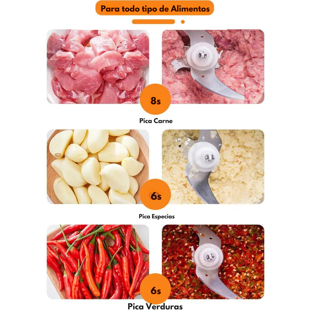 Picadora De Carne Y Verduras De 4 Cuchillas