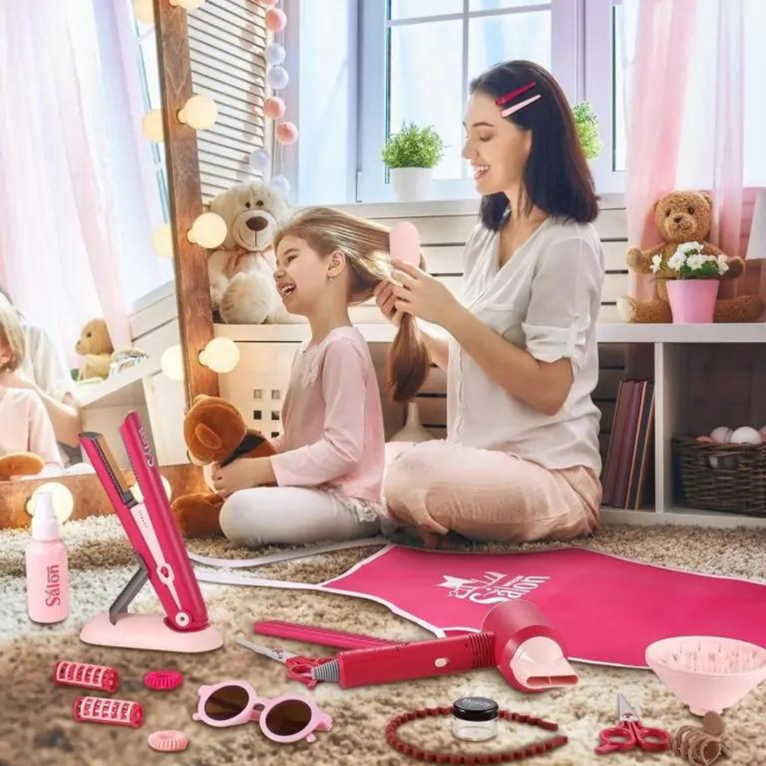 Kit Completo de Salon de Belleza de Juguete 22 Piezas - Muy Moderna Uruguay