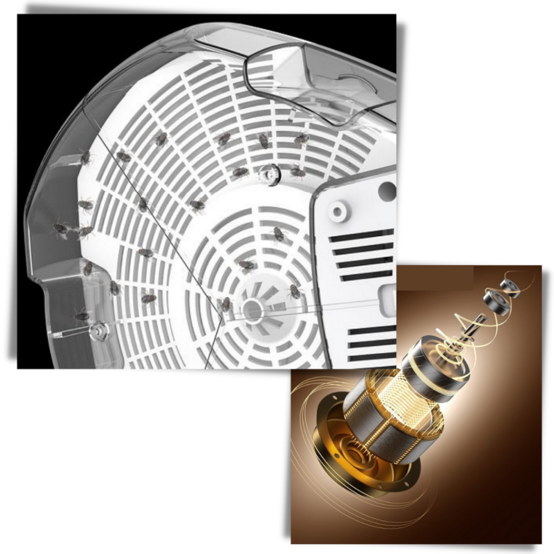 Trampa para Moscas Giratoria Sin Químicos