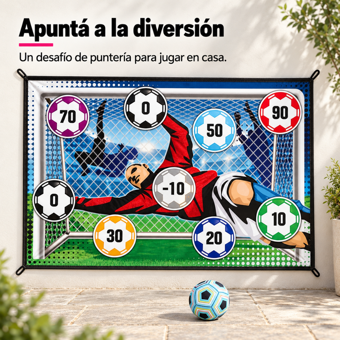 Alfombra de Fútbol con Pelota de Velcro 150x100 cm