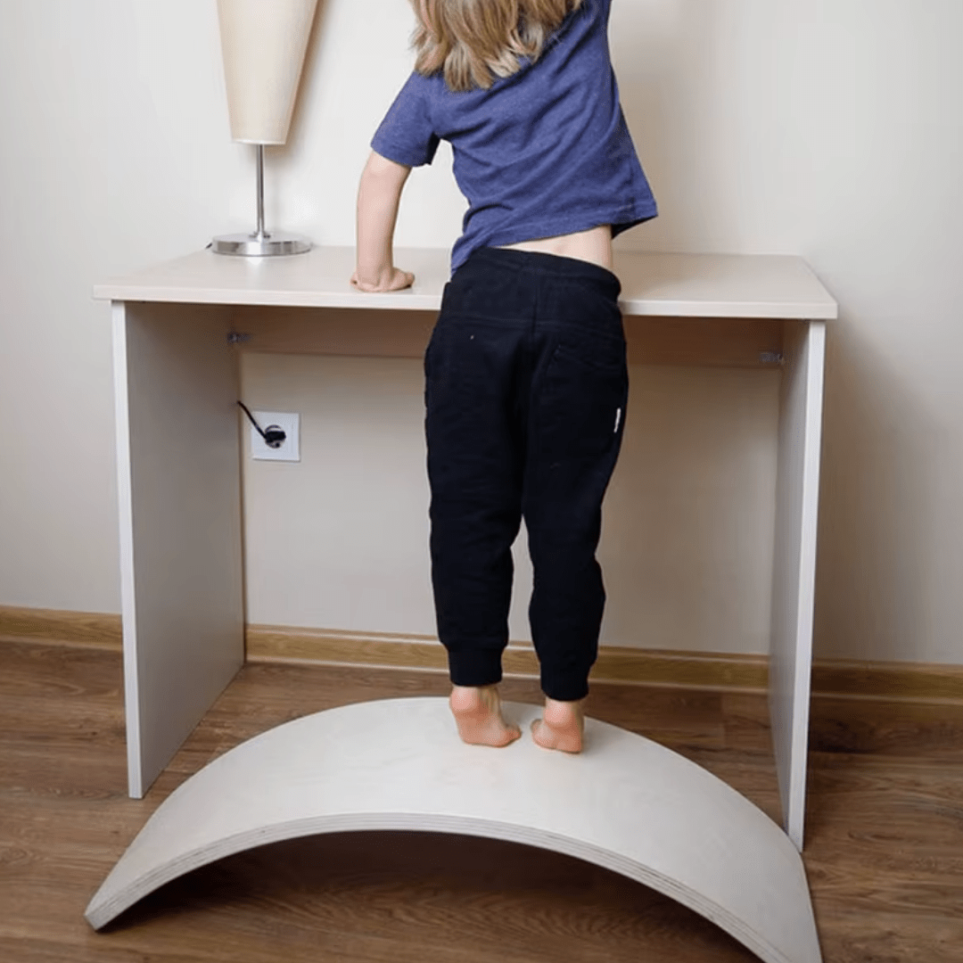 Balancín Montessori De Madera Para Niños Tabla Curva De Equilibrio - Muy Moderna Uruguay
