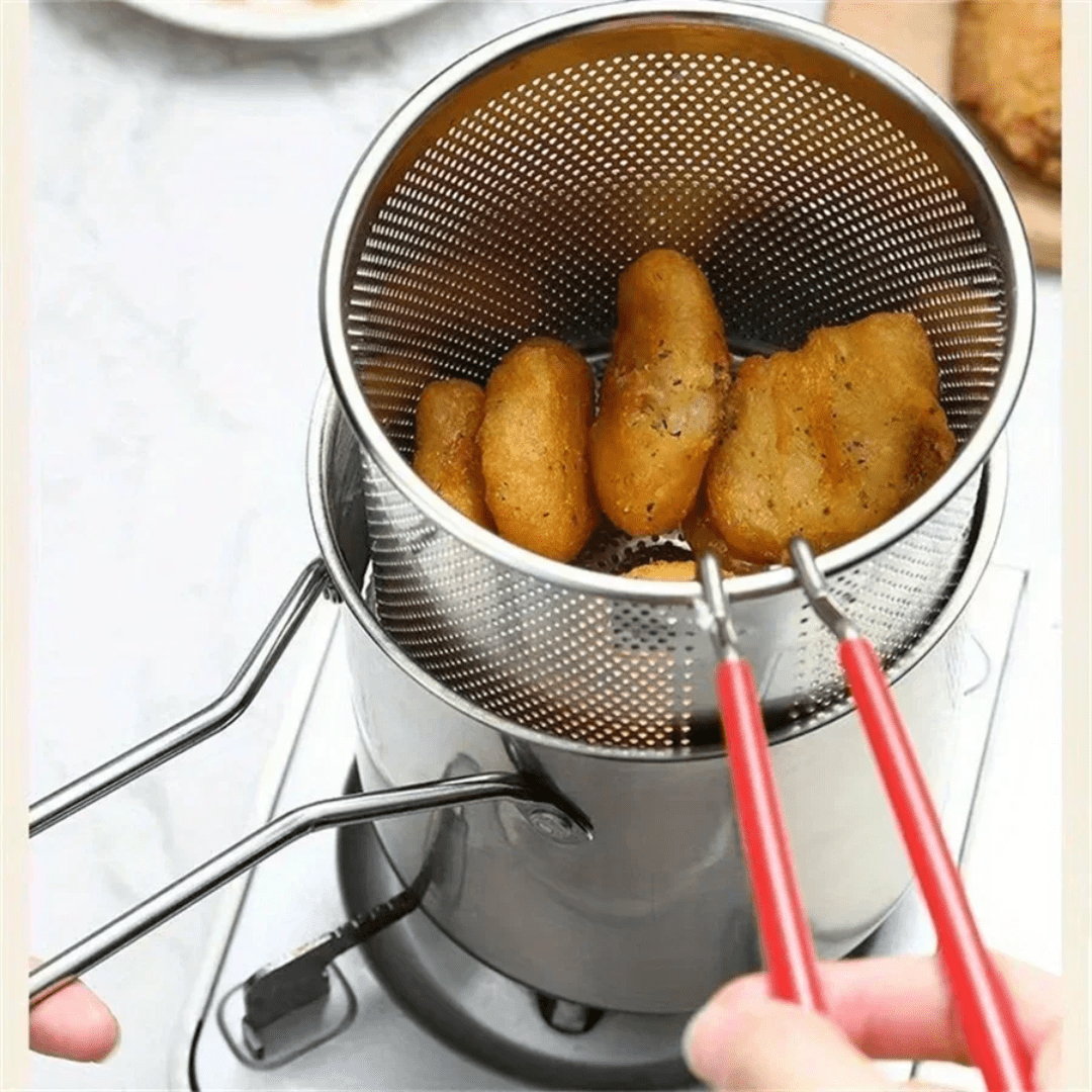 Mini Olla Freidora de Acero Inoxidable - Muy Moderna Uruguay