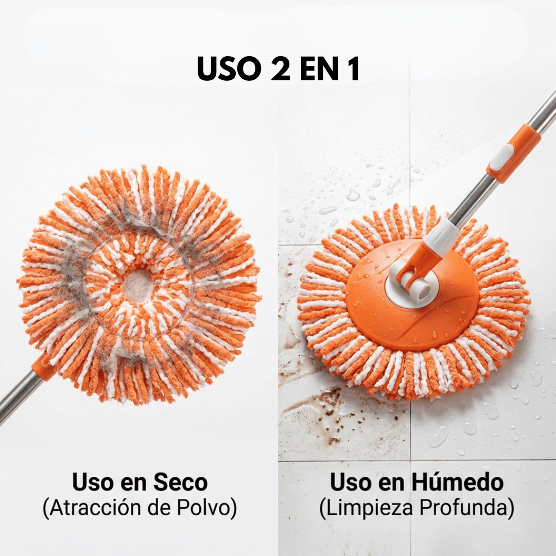 Mopa Larga Para Paredes Y Techos Mango Extensible 360° - Muy Moderna Uruguay