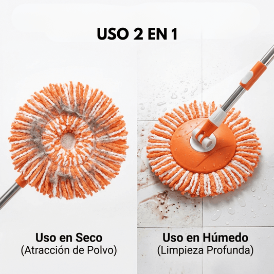 Mopa Larga Para Paredes Y Techos Mango Extensible 360° - Muy Moderna Uruguay