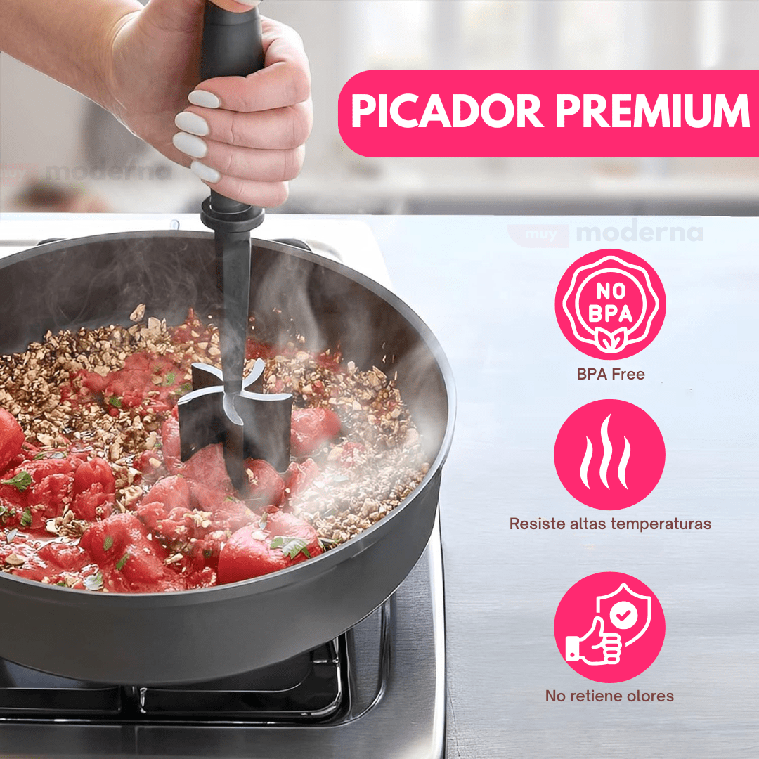 Desmenuzador De Carne Picada Y Papas Prensa Resistente Calor - Muy Moderna Uruguay