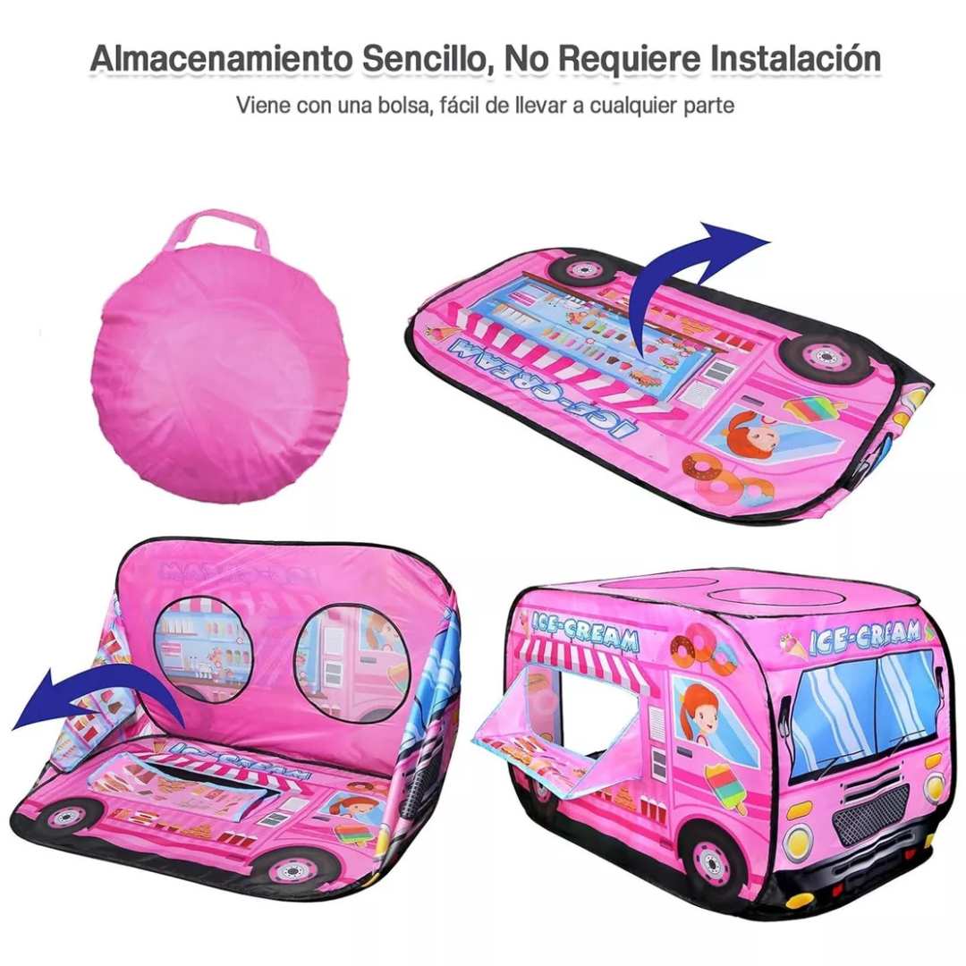Carpa De Juego Plegable Infantil Camión De Helados
