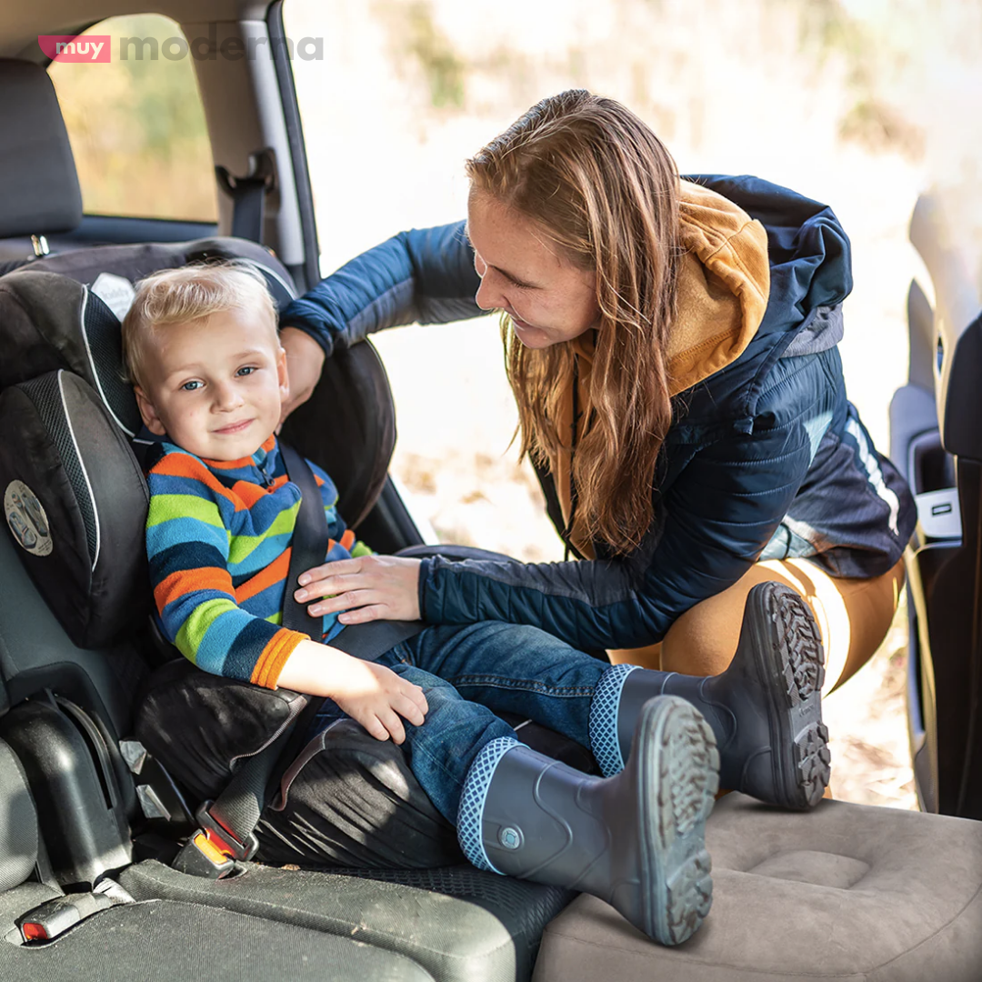 Almohadon Reposapiés Inflable para Viajes