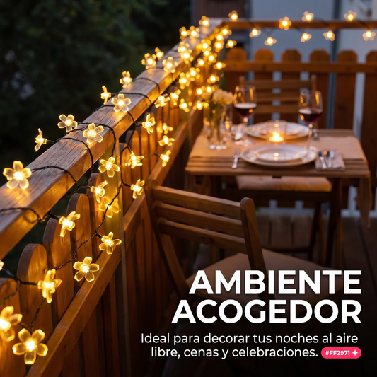 Guia de Flores Solares de Exterior 12m - ecoinnova