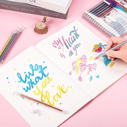 Marcadores Para Niños Dibujo Y Colorear con Glitter x24 - Muy Moderna Uruguay