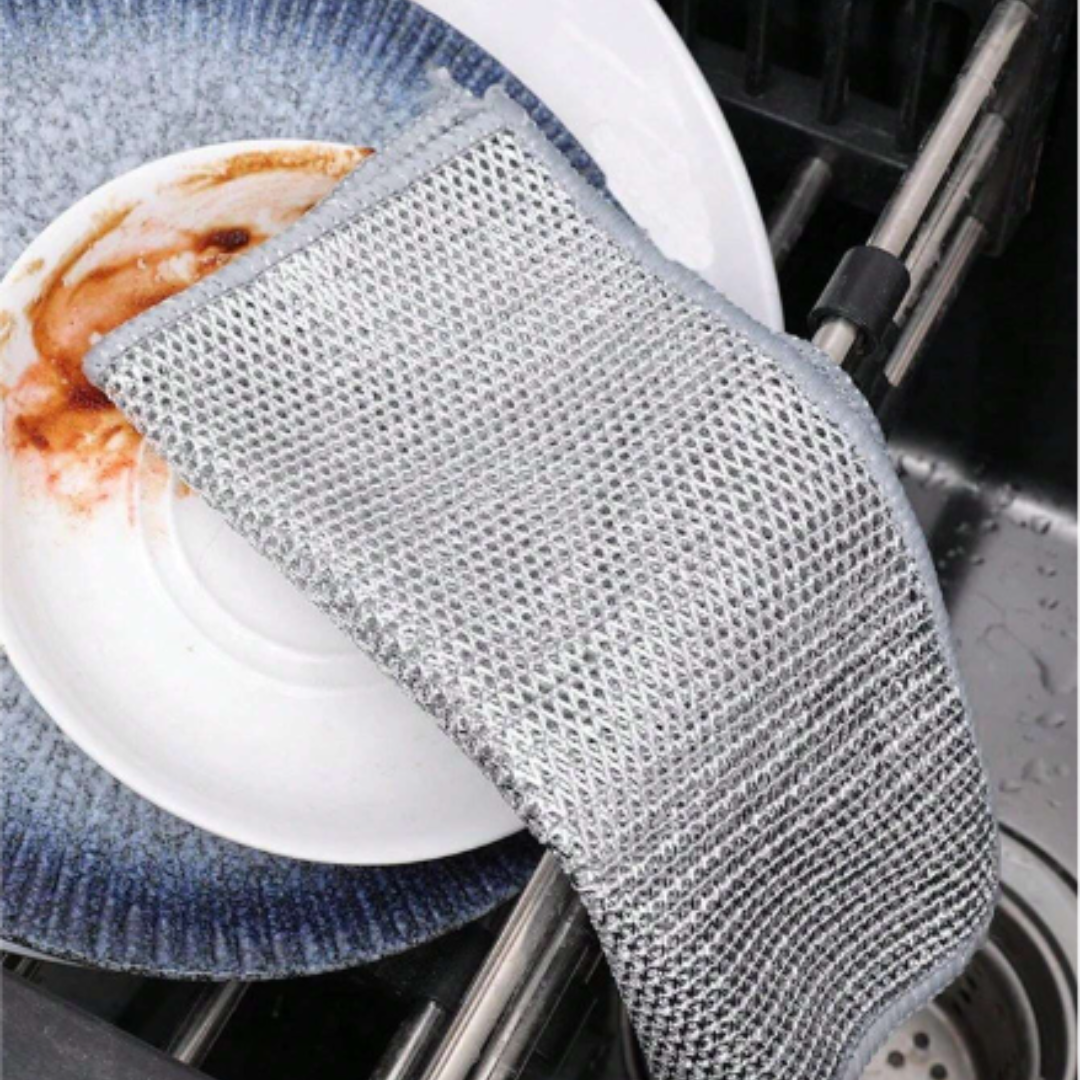 Set de 10 Paños de Aluminio Trenzado para Cocina