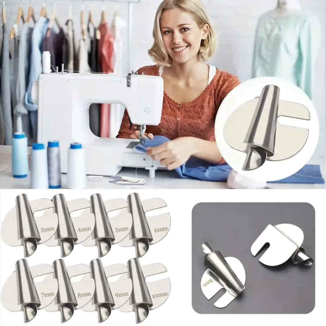 Set Prensatelas Espiral Profesional para Dobladillos de 3 a 10 mm