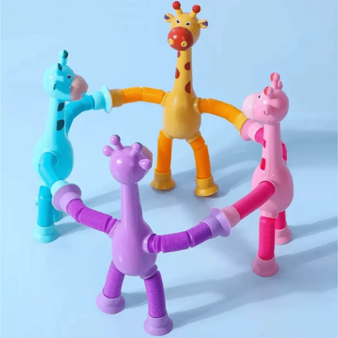 Set 4 Jirafas Pop Tube Juguete Sensorial Antiestrés - Muy Moderna Uruguay