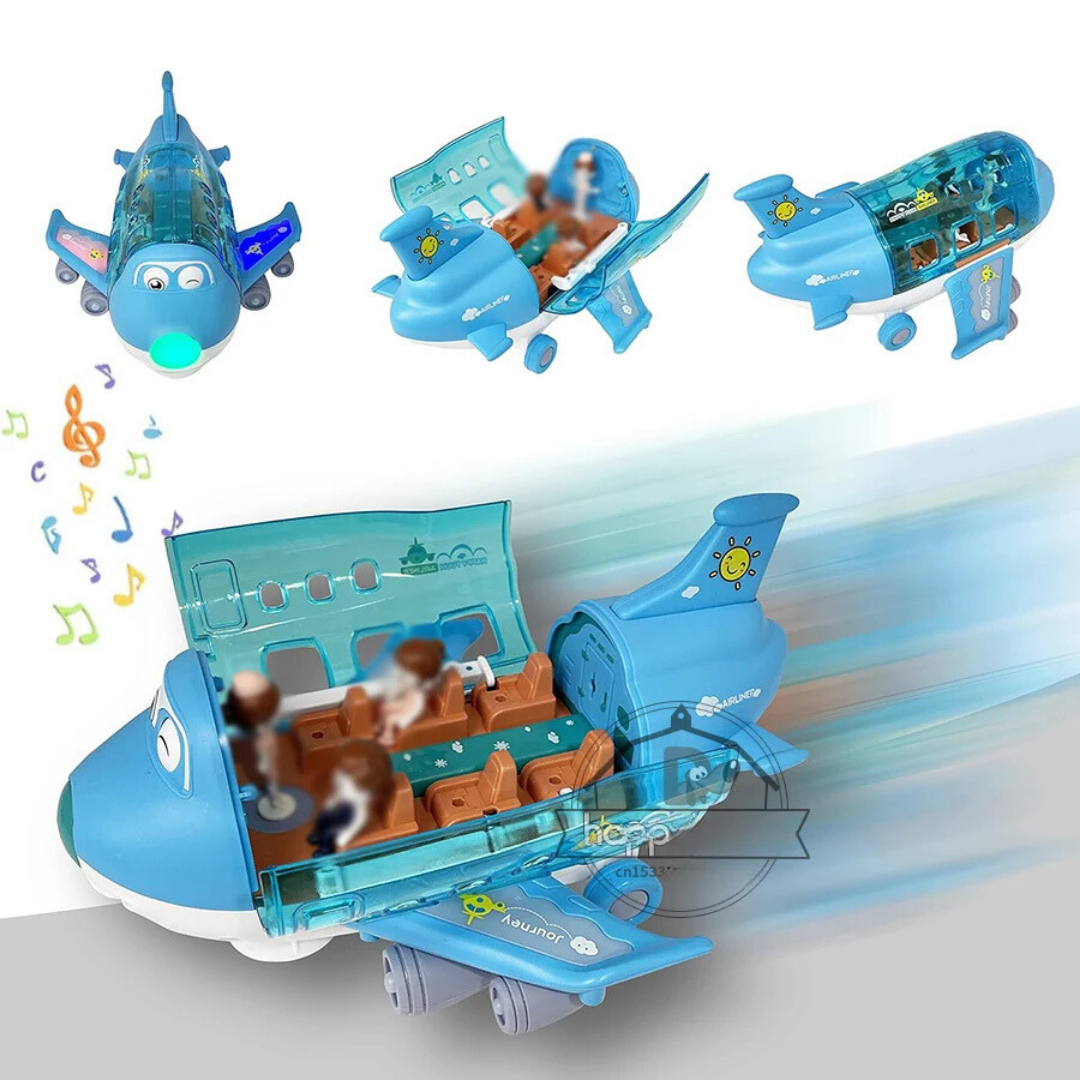 Avión Eléctrico de Juguete con Baile 360° Giratorio para Niños - Muy Moderna Uruguay
