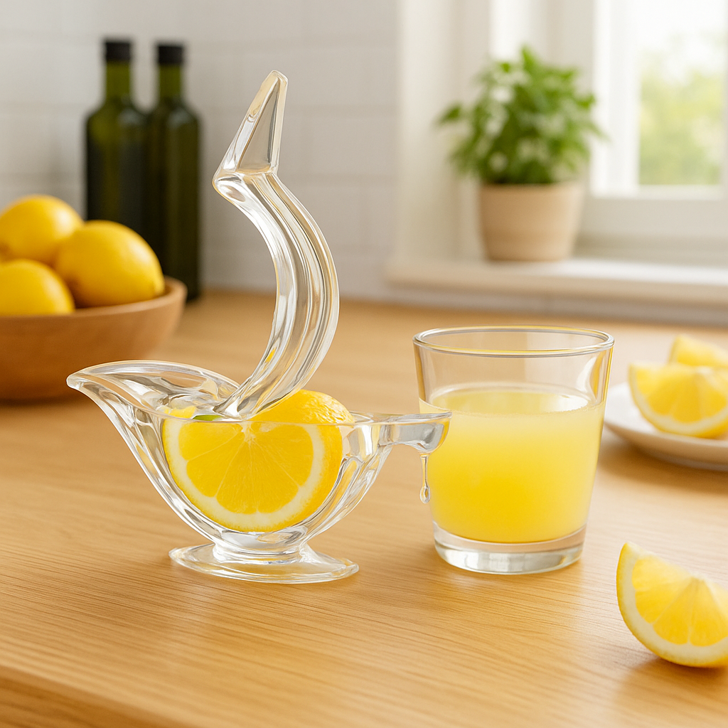 Exprimidor Manual de Pájaro Acrílico