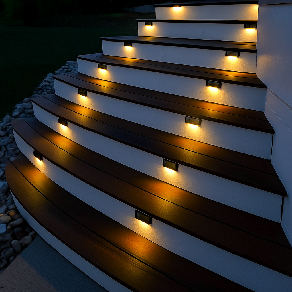 Luces Ecológicas para Escalera de Luz Cálida (4 unidades)