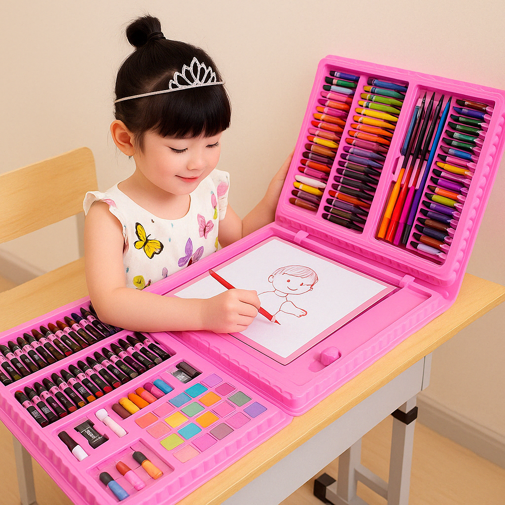 Kit Maletin De Arte Escolar 208 Piezas